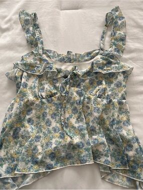 Wild fable floral babydoll top